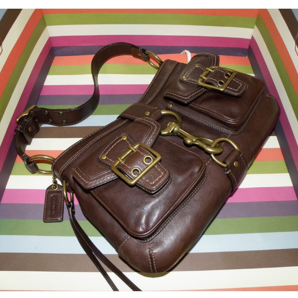 🤎NEW COACH LEGACY LEATHER MANDY SATCHEL SHOULDER BAG ~ 65TH ANNIVERSARY!! 🤎 - Picture 7 of 11